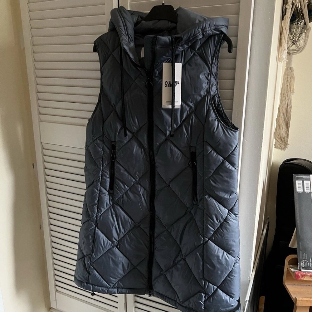 🦋Gerry Weber Grey-blue Super Soft Hooded Vest🦋